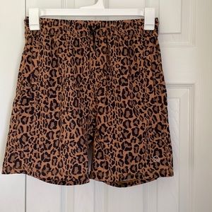 Feed Me Fight Me Leopard Shorts, L